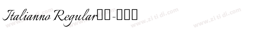 Italianno Regular免费字体转换